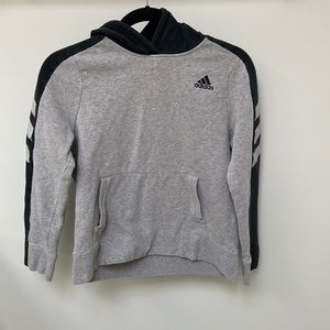 Adidas Boys Hoodie/Sweater | Boys Size 14/16 | Grey Hoodie Sleeve Details
